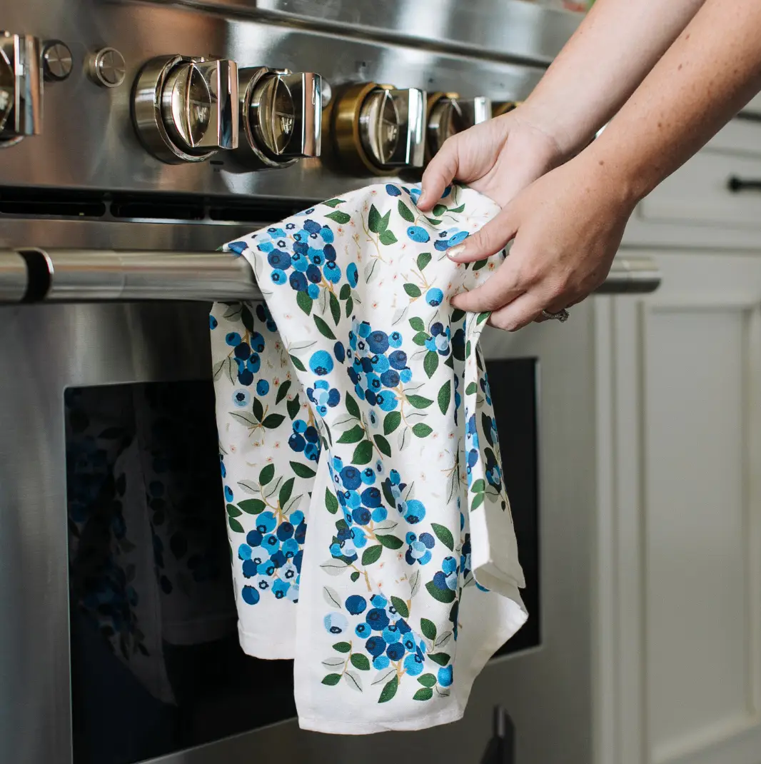 Blueberry Field Tea Towel