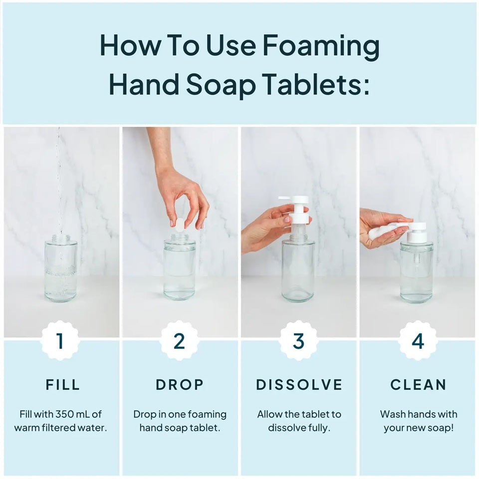 
                      
                        Foaming Hand Soap Tablet 🍁 - 100% Natural
                      
                    