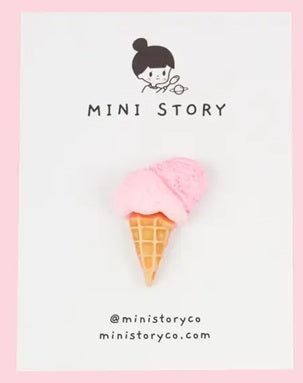 
                      
                        Ice Cream Cone Pin -multi colour-
                      
                    