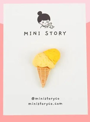 
                      
                        Ice Cream Cone Pin -multi colour-
                      
                    
