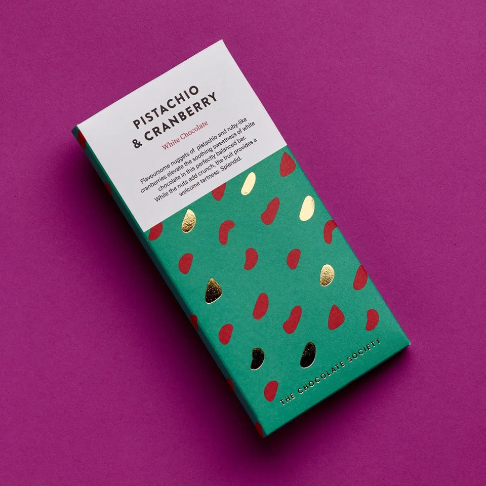 Pistachio & Cranberry Chocolate Bar