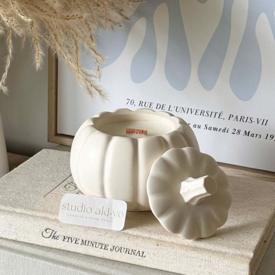 Pumpkin - Wood Wick Soy Candle 🍁