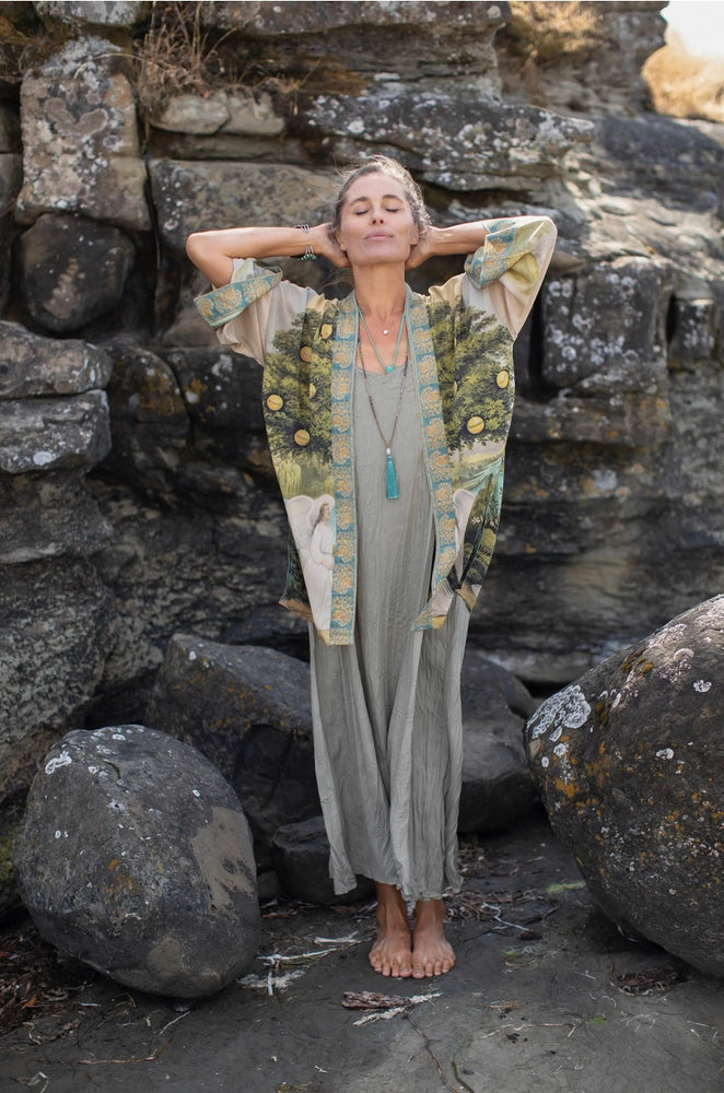 
                      
                        Tree of Life - Bamboo Kimono with belt *Back in stock!*
                      
                    