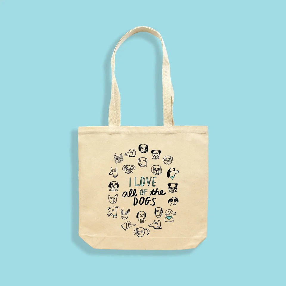 I Love All of the Dogs Tote 🍁